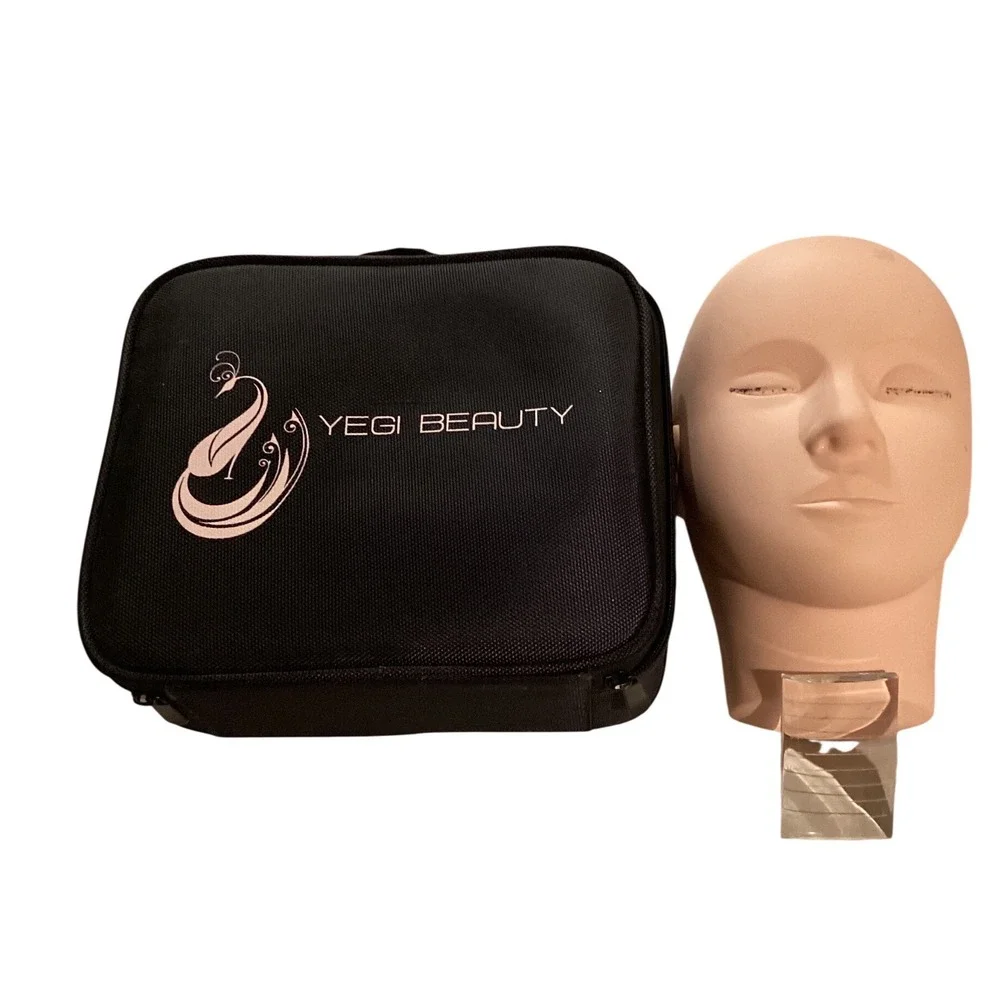 YEGI BEAUTY Makeup Training Mannequin Head Practice Case Kit